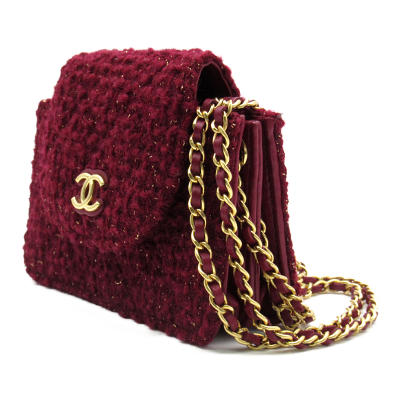Chanel Chain Bag Pochette Red - Picture 1 of 10